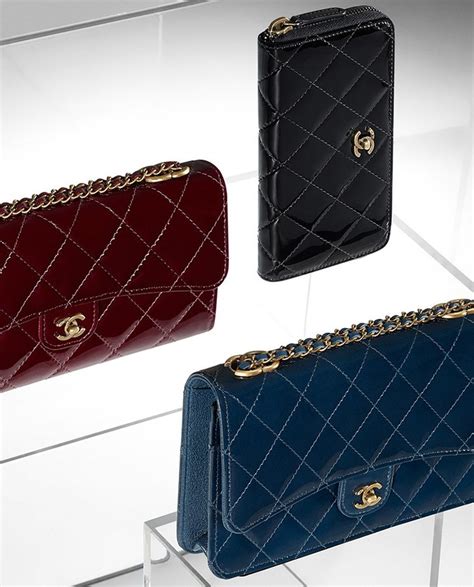 chanel patent quilted wallet|chanel quilted wallet price.